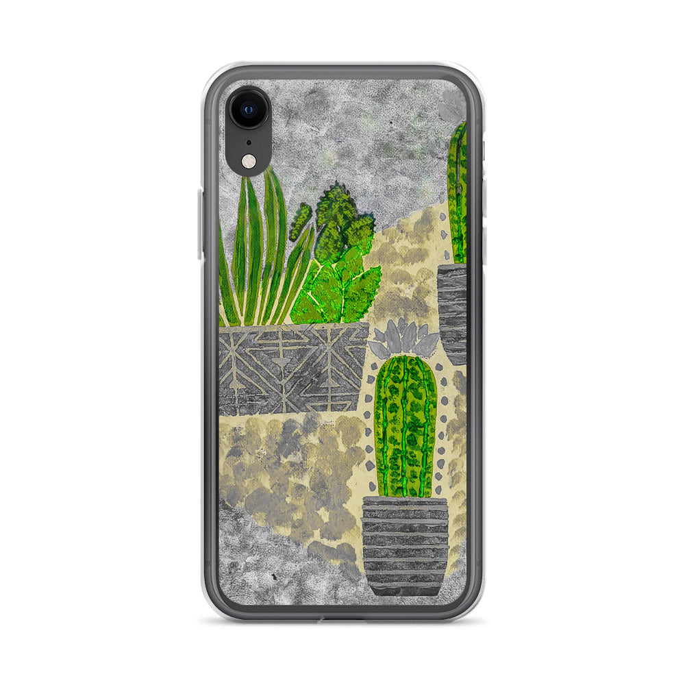 Cacti grey iPhone Case