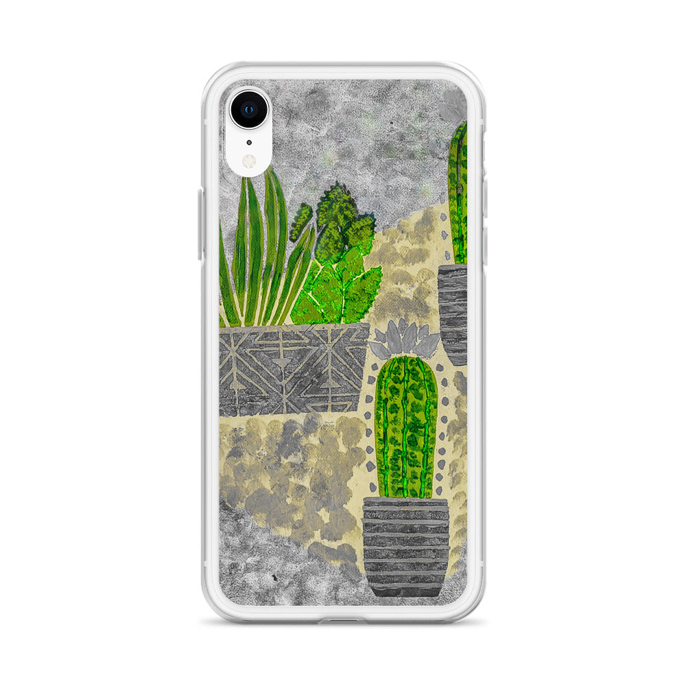 Cacti grey iPhone Case