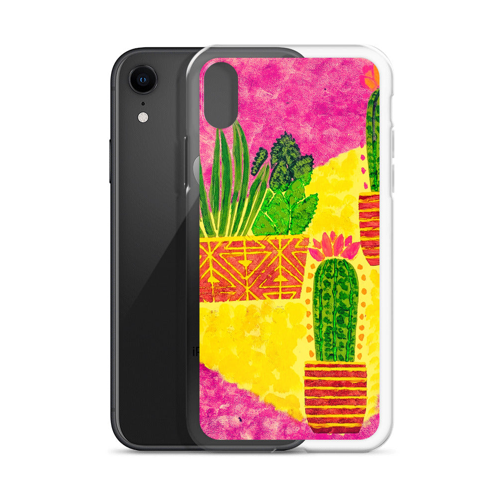 Cacti pink iPhone Case