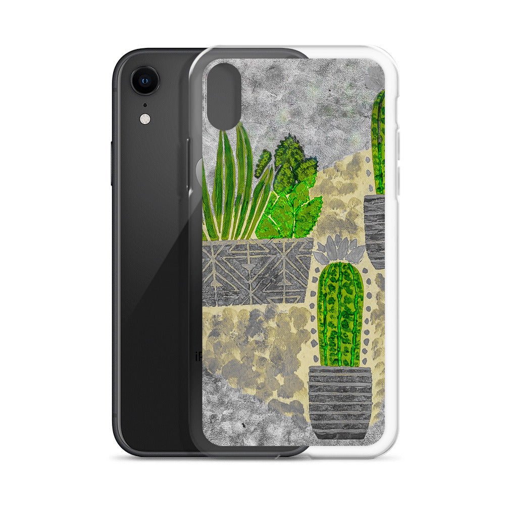 Cacti grey iPhone Case