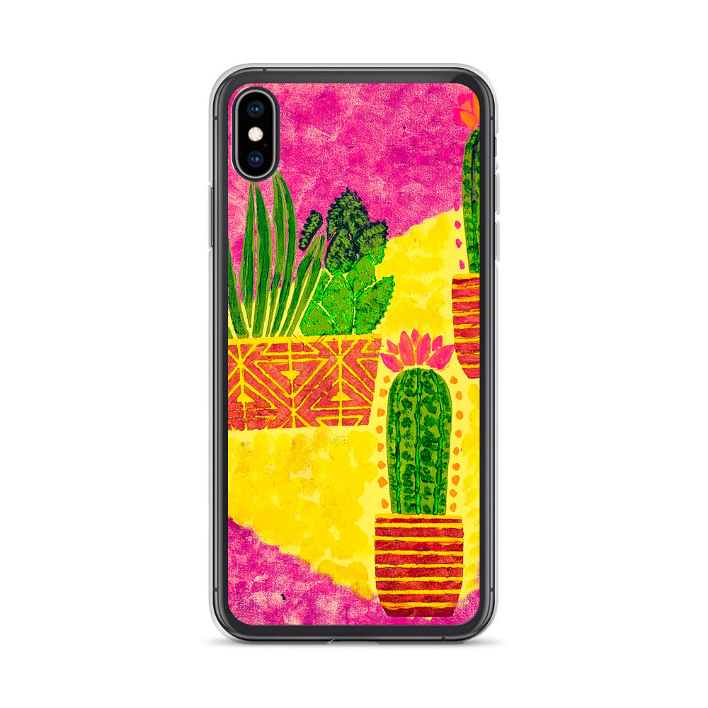 Cacti pink iPhone Case