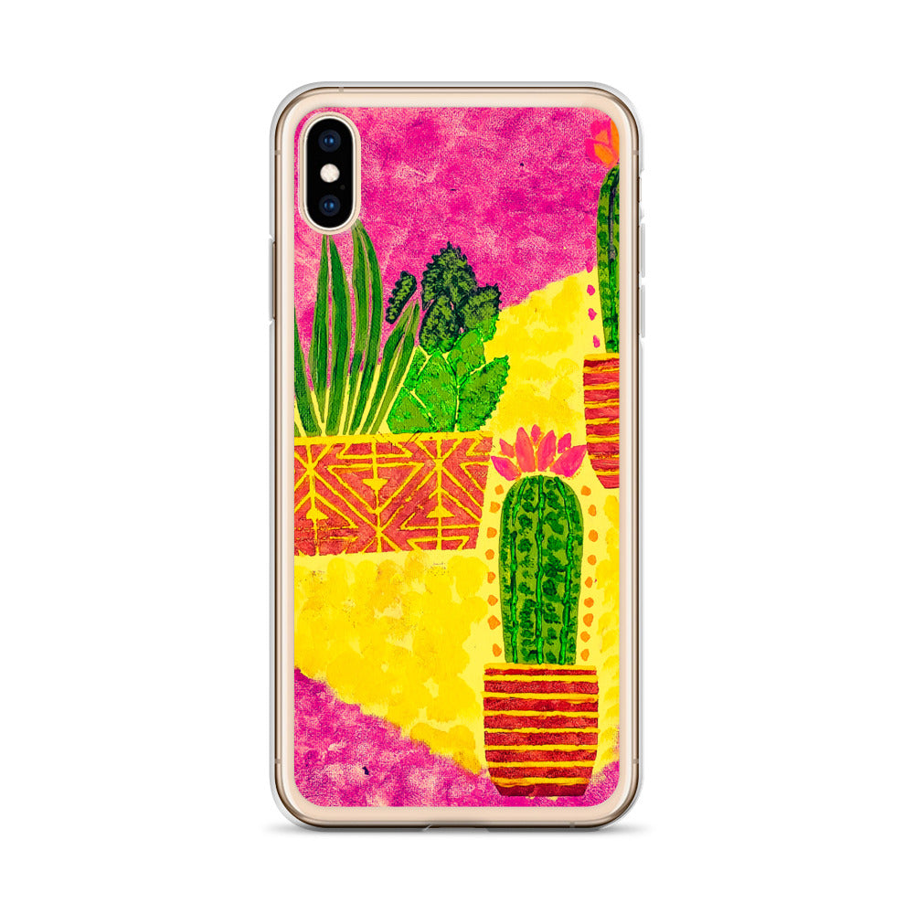 Cacti pink iPhone Case