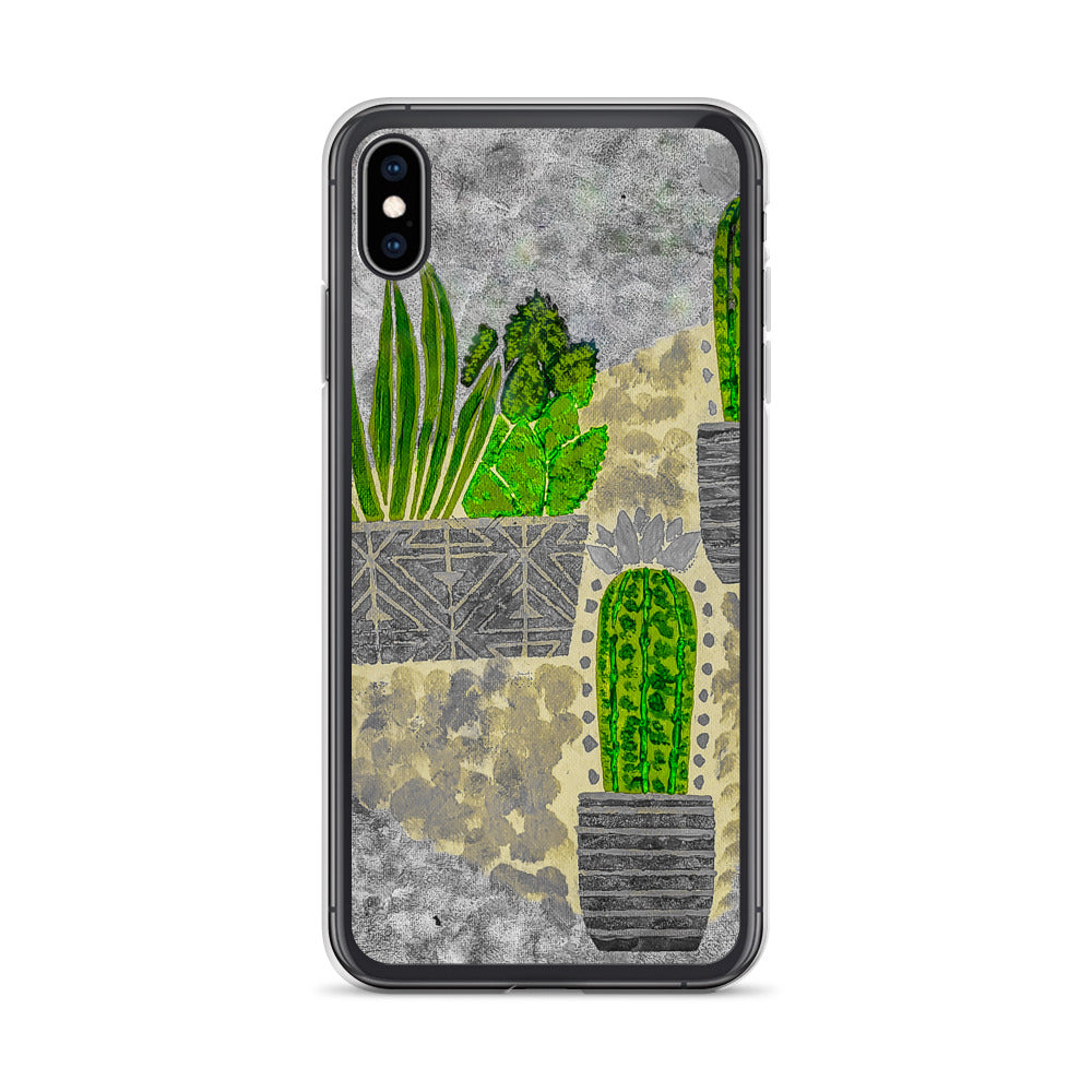 Cacti grey iPhone Case