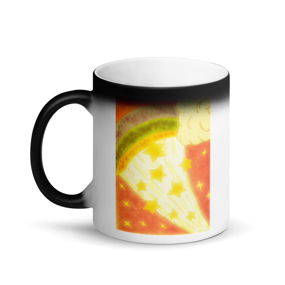 Starberst reg. Bright Matte Black Magic Mug