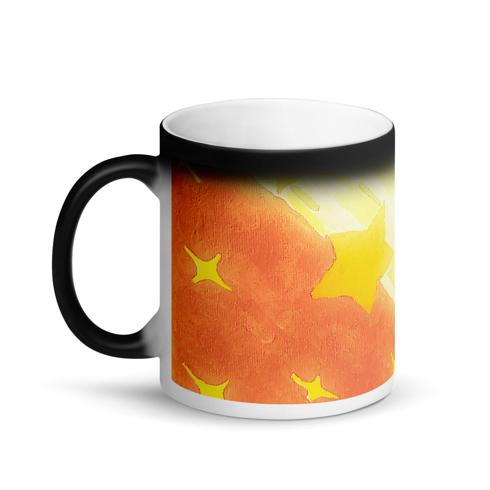 Starberst bright wrap Matte Black Magic Mug