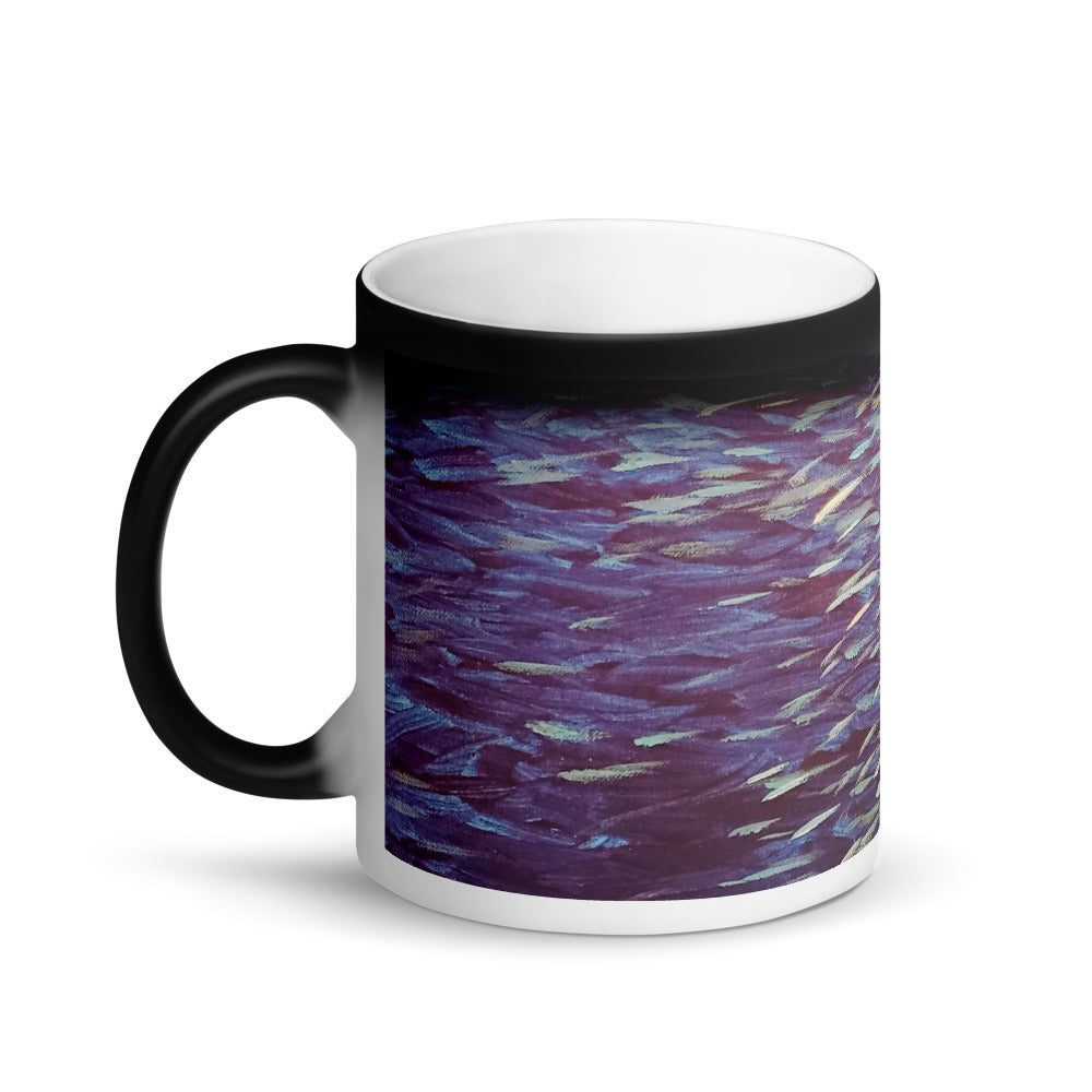 Ocean Matte Black Magic Mug