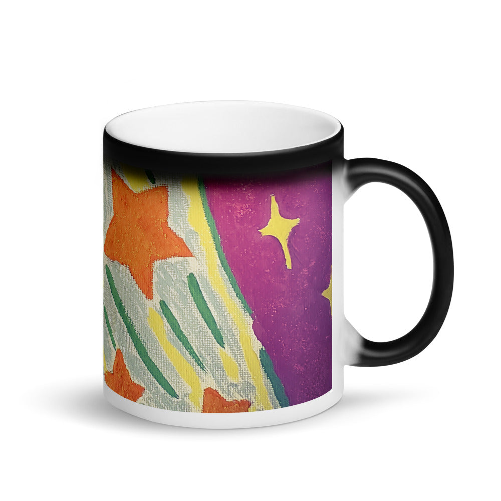 Starberst reg. Wrap Matte Black Magic Mug