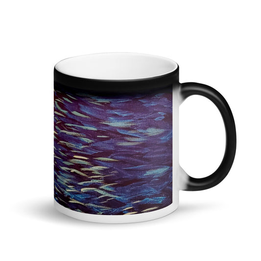 Ocean Matte Black Magic Mug