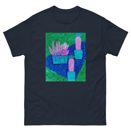 Cacti blue green Men's heavyweight tee