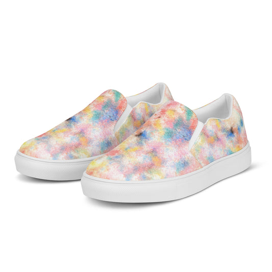 Light Colorful Sand Men’s slip-on canvas shoes by Hannah