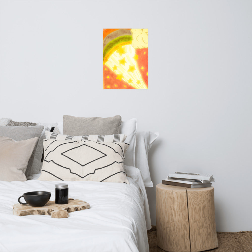 Starberst bright Photo paper poster