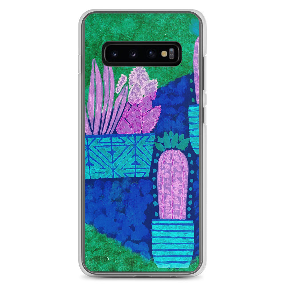 Cacti blue green Samsung Case