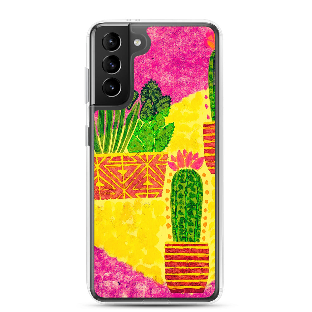 Cacti pink Samsung Case