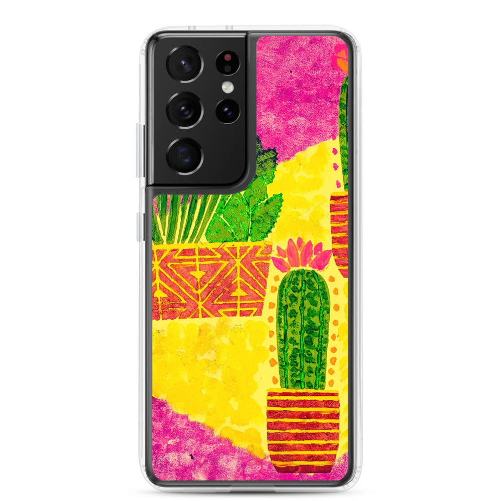 Cacti pink Samsung Case