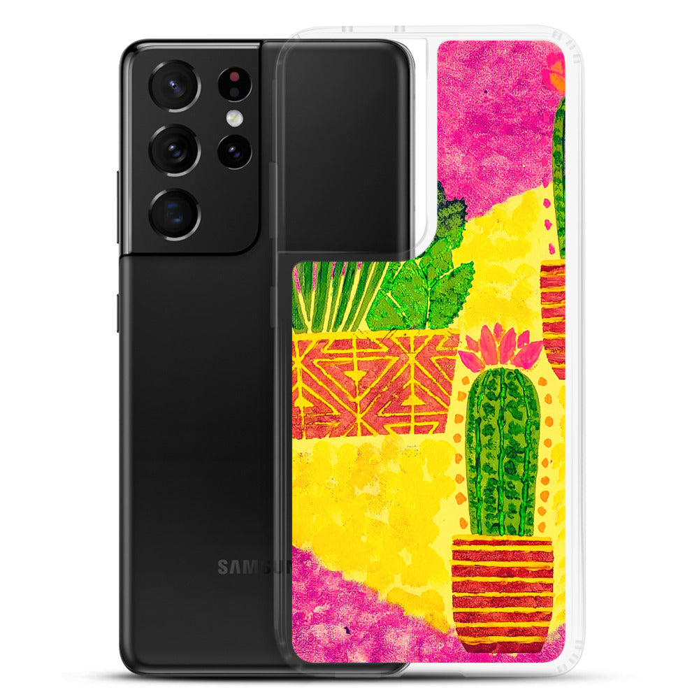 Cacti pink Samsung Case