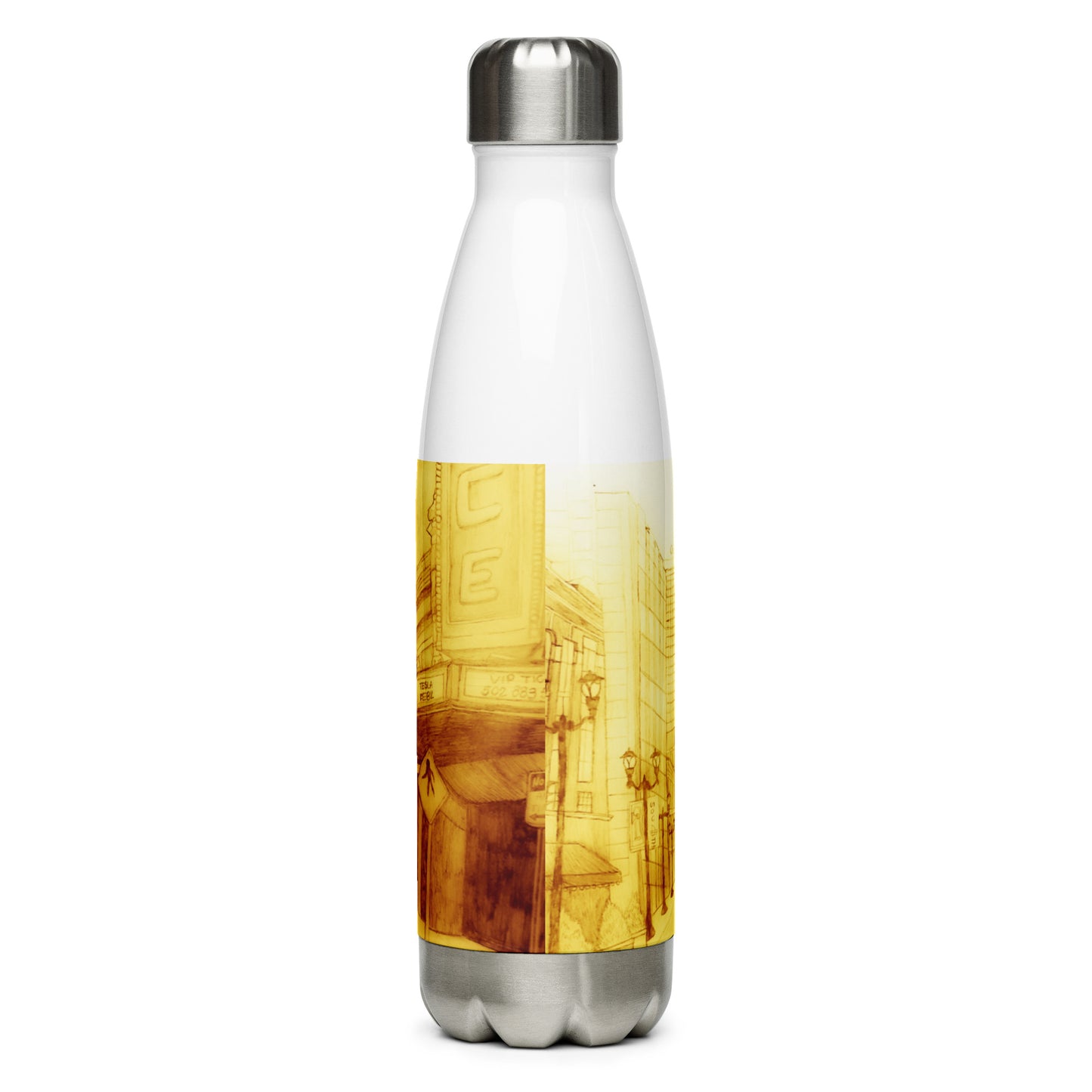 Street Glow Stainless Steel Water Bottle by Hannah