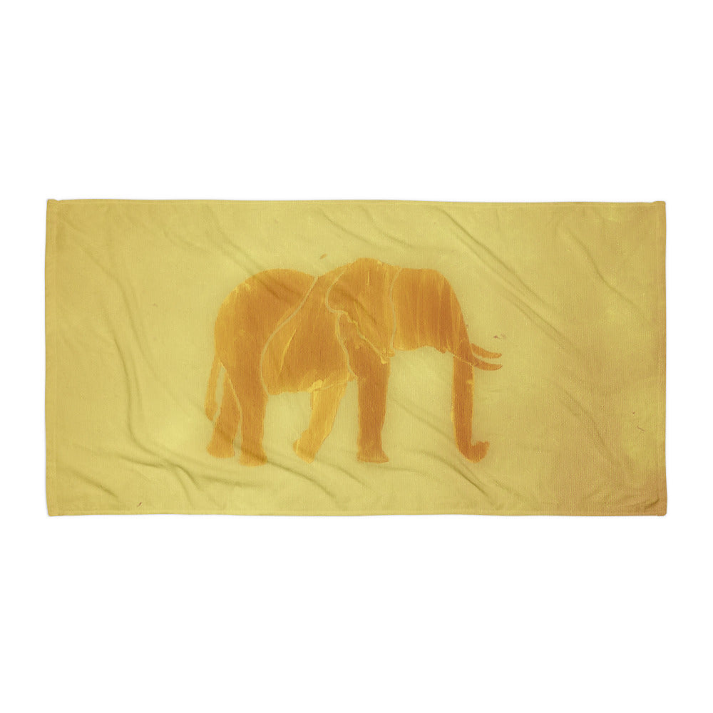 Gold Elephant Towel