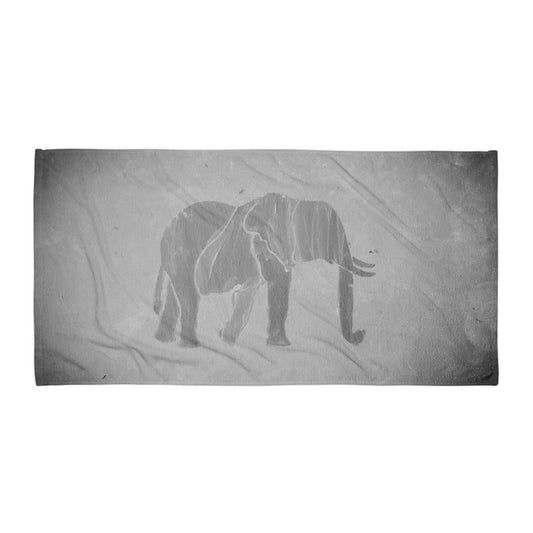 Black & White Elephant Towel