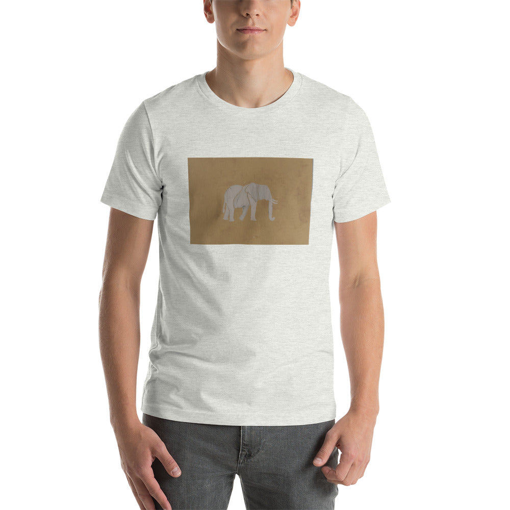 Brown Elephant Short-Sleeve Unisex T-Shirt