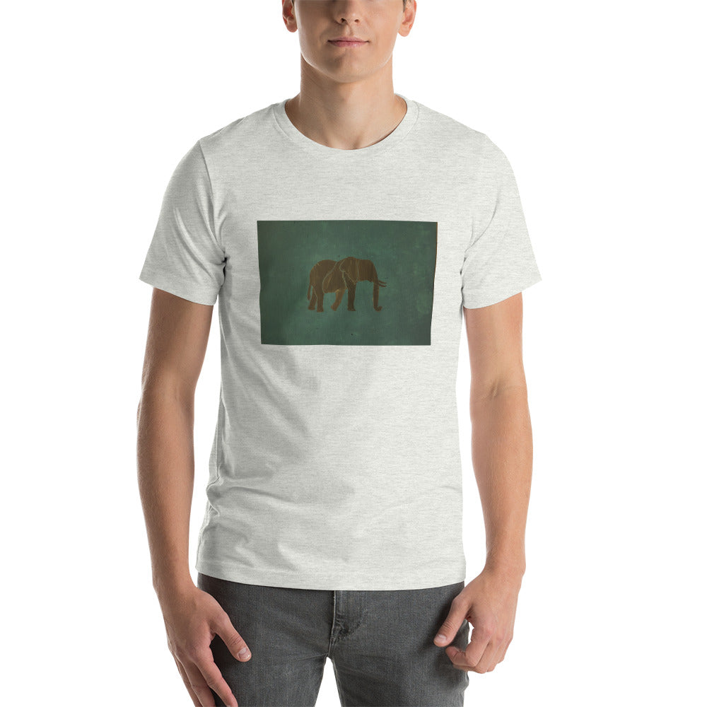 Dark Green Elephant Short-Sleeve Unisex T-Shirt