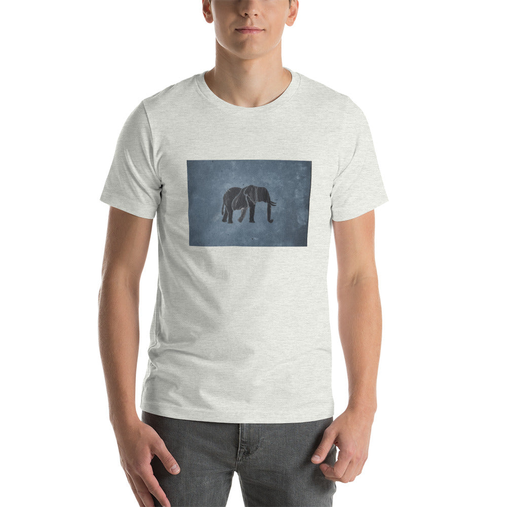 Dark Blue Elephant Short-Sleeve Unisex T-Shirt