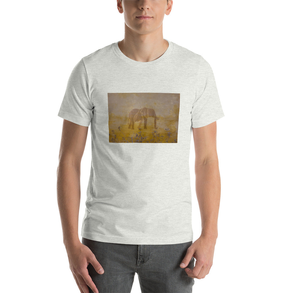 Tan Elephant Short-Sleeve Unisex T-Shirt