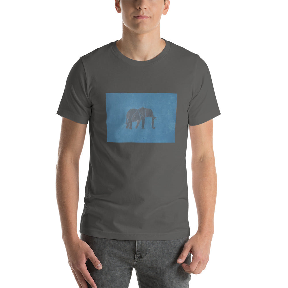 Blue Elephant Short-Sleeve Unisex T-Shirt