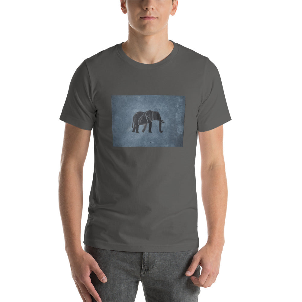 Dark Blue Elephant Short-Sleeve Unisex T-Shirt