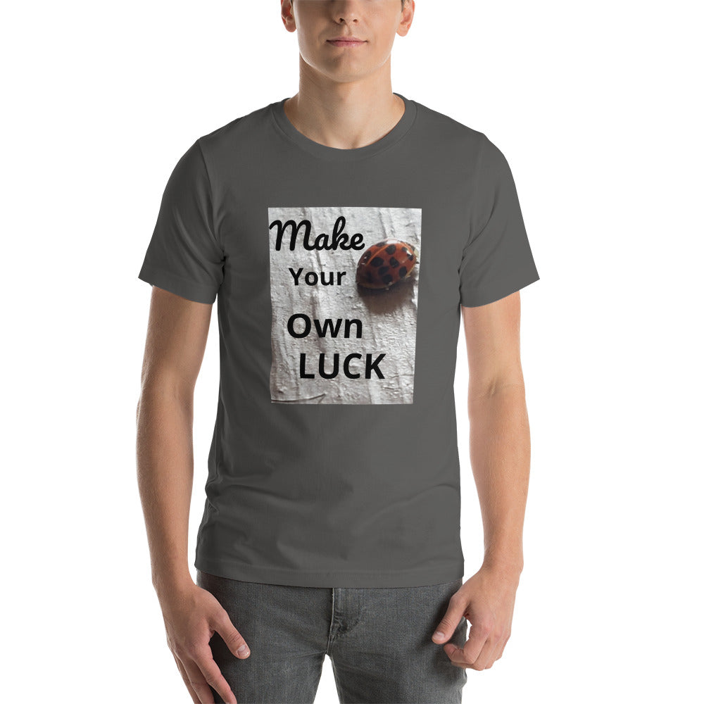 Ladybug "Make Your Own Luck" Short-Sleeve Unisex T-Shirt