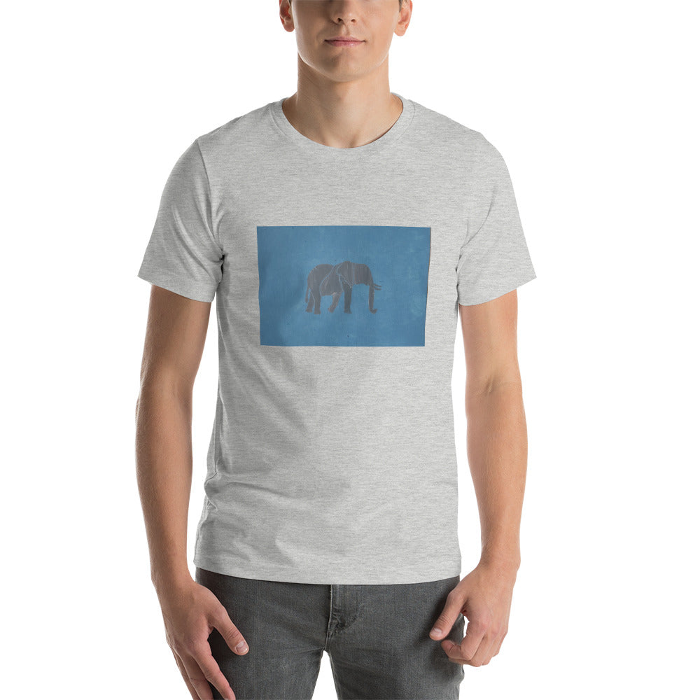 Blue Elephant Short-Sleeve Unisex T-Shirt