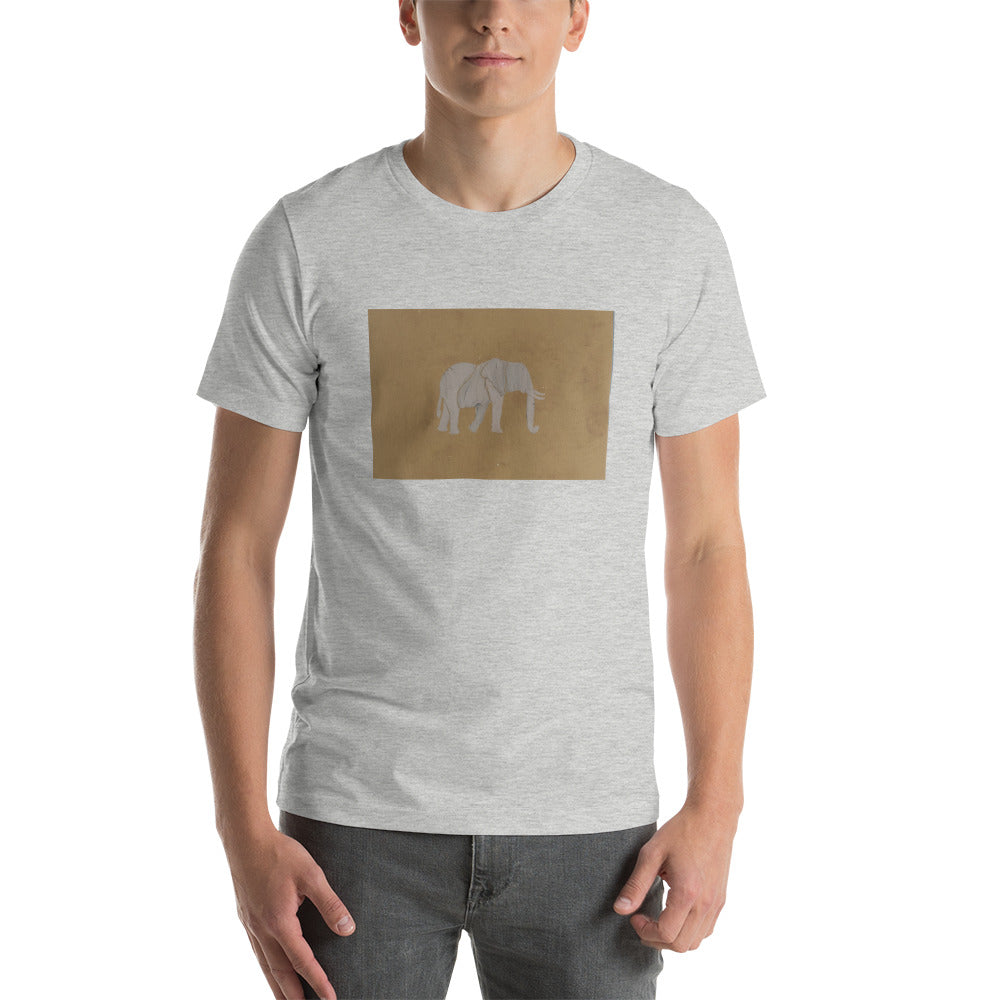 Brown Elephant Short-Sleeve Unisex T-Shirt