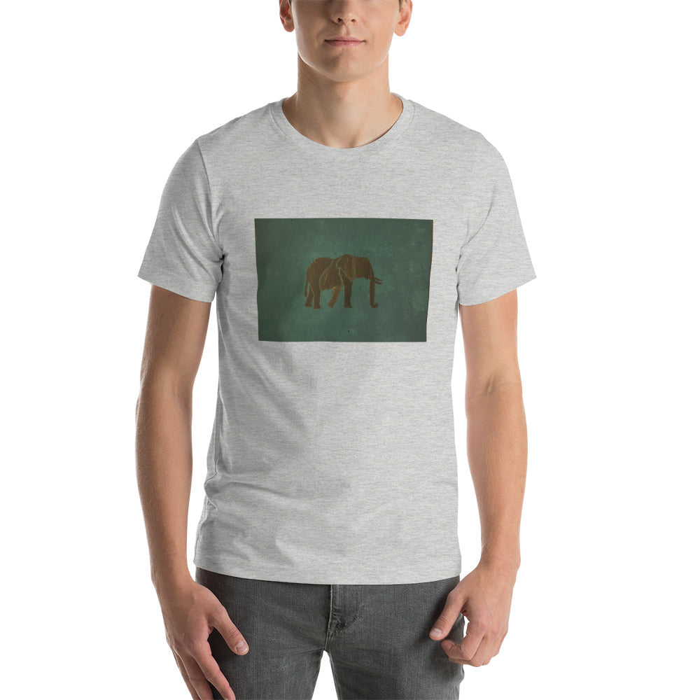 Dark Green Elephant Short-Sleeve Unisex T-Shirt