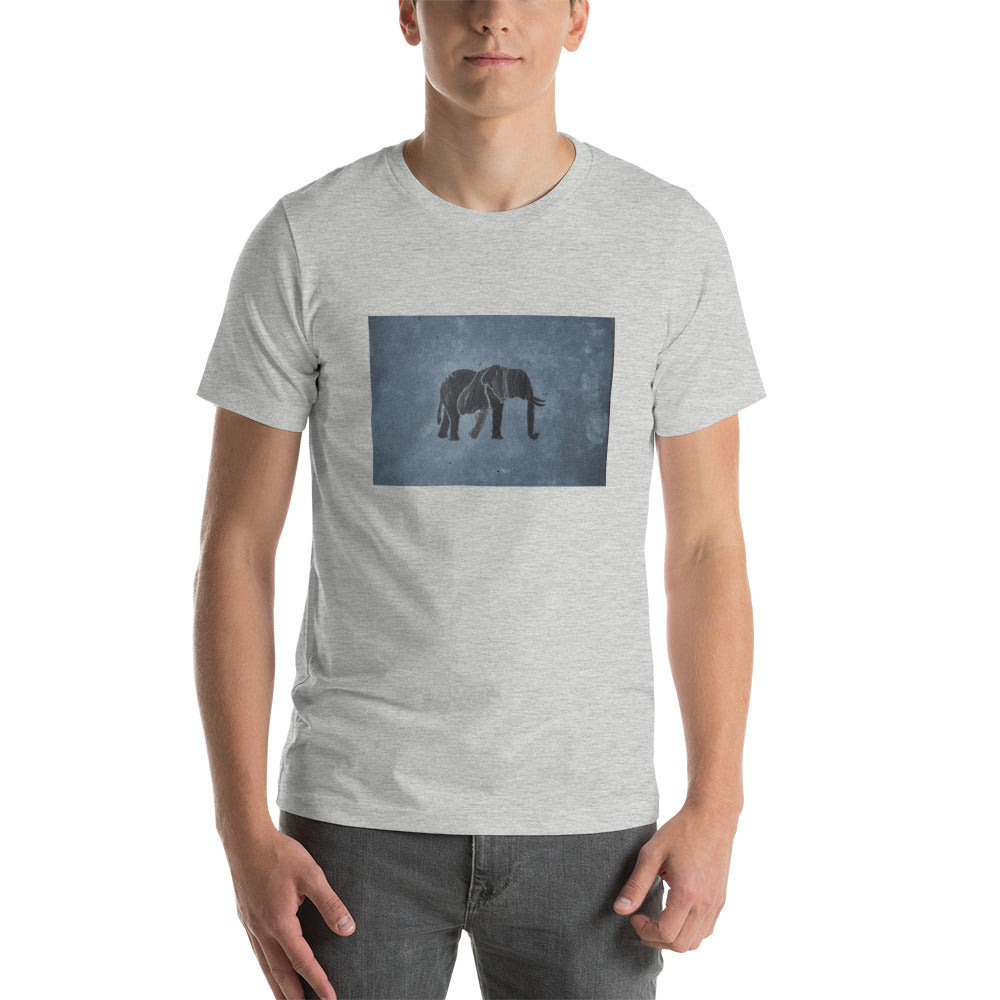 Dark Blue Elephant Short-Sleeve Unisex T-Shirt