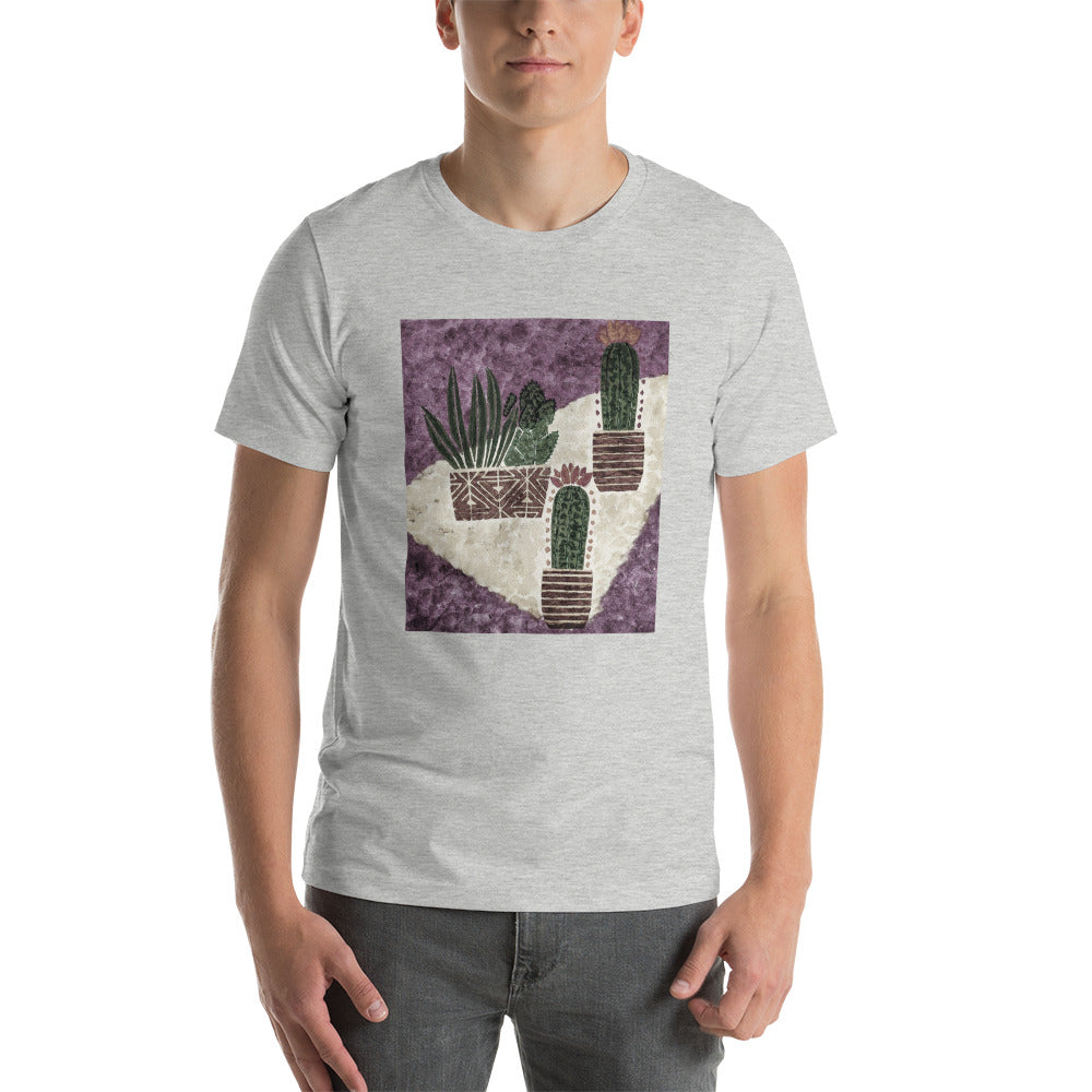 Cacti purple Short-Sleeve Unisex T-Shirt