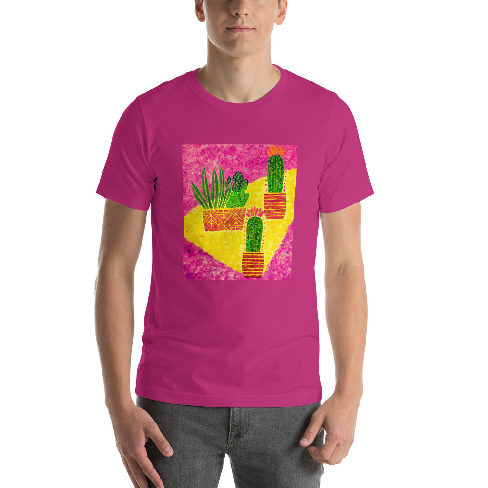 Cacti pink Short-Sleeve Unisex T-Shirt