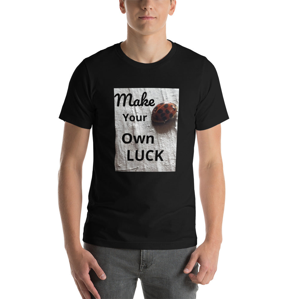 Ladybug "Make Your Own Luck" Short-Sleeve Unisex T-Shirt