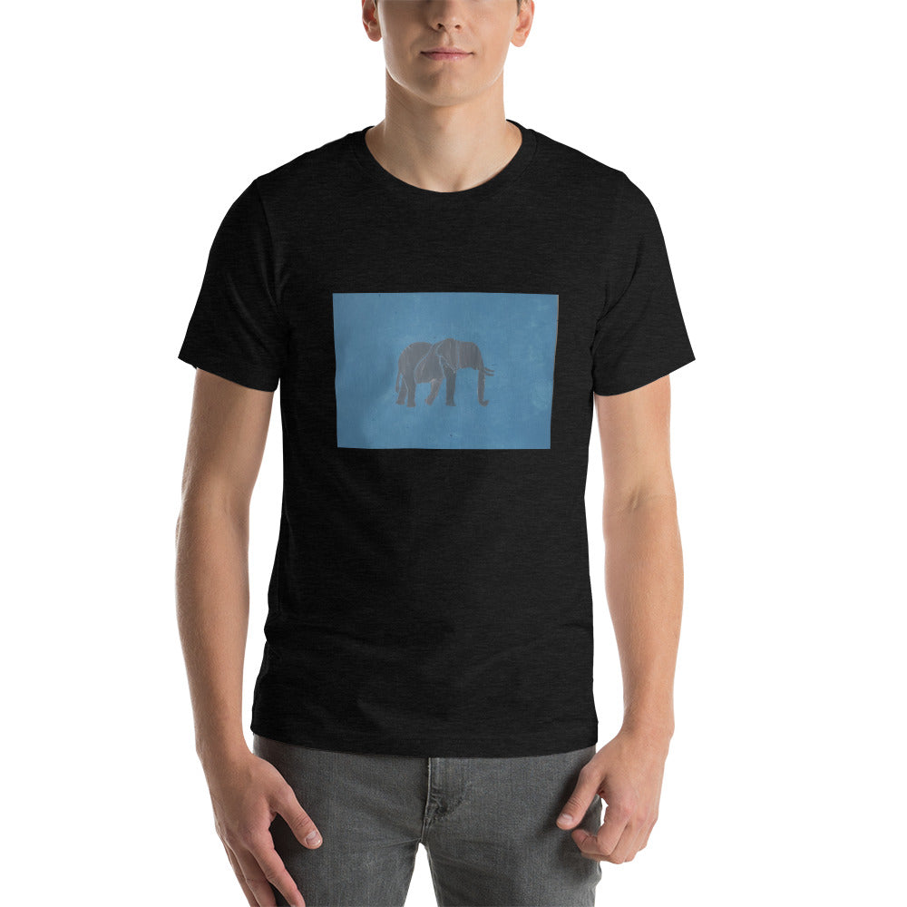 Blue Elephant Short-Sleeve Unisex T-Shirt