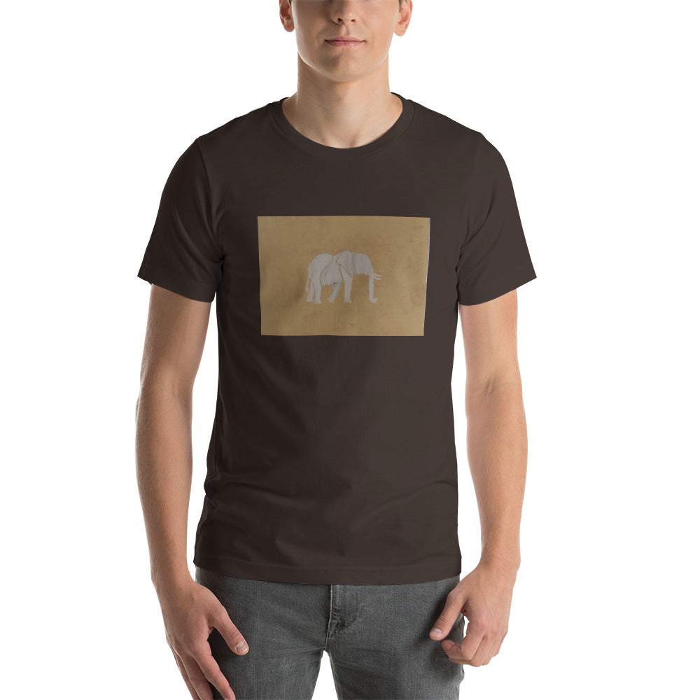 Brown Elephant Short-Sleeve Unisex T-Shirt