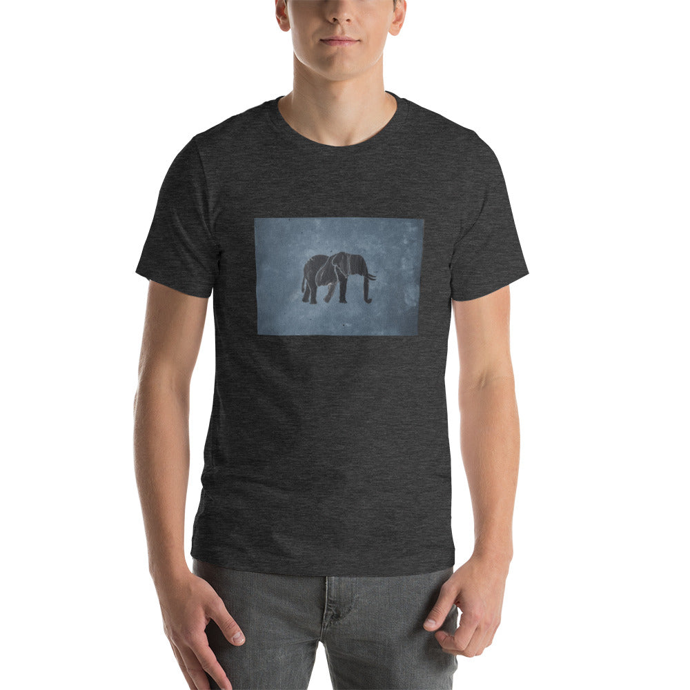 Dark Blue Elephant Short-Sleeve Unisex T-Shirt