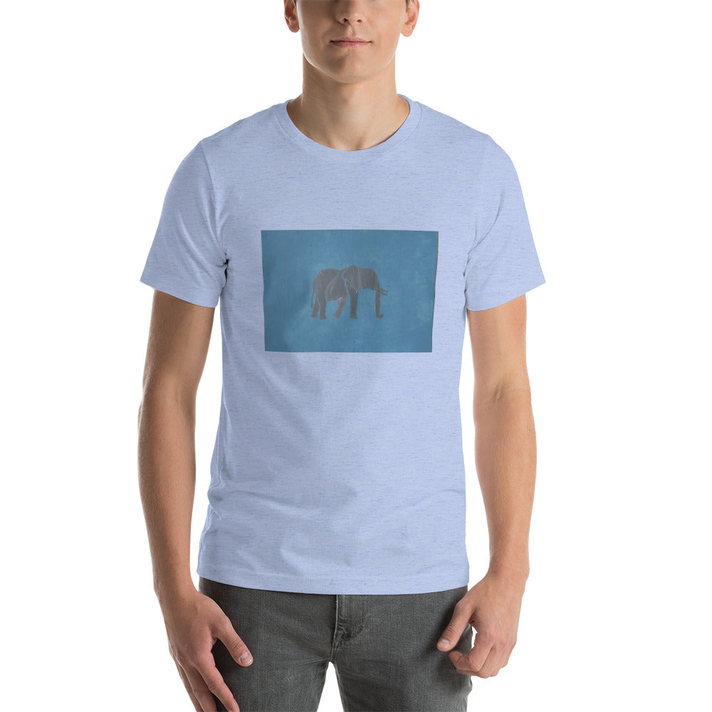 Blue Elephant Short-Sleeve Unisex T-Shirt