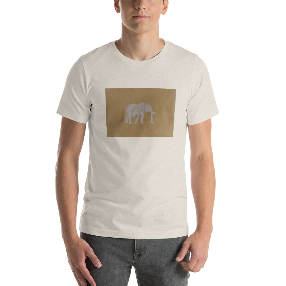 Brown Elephant Short-Sleeve Unisex T-Shirt