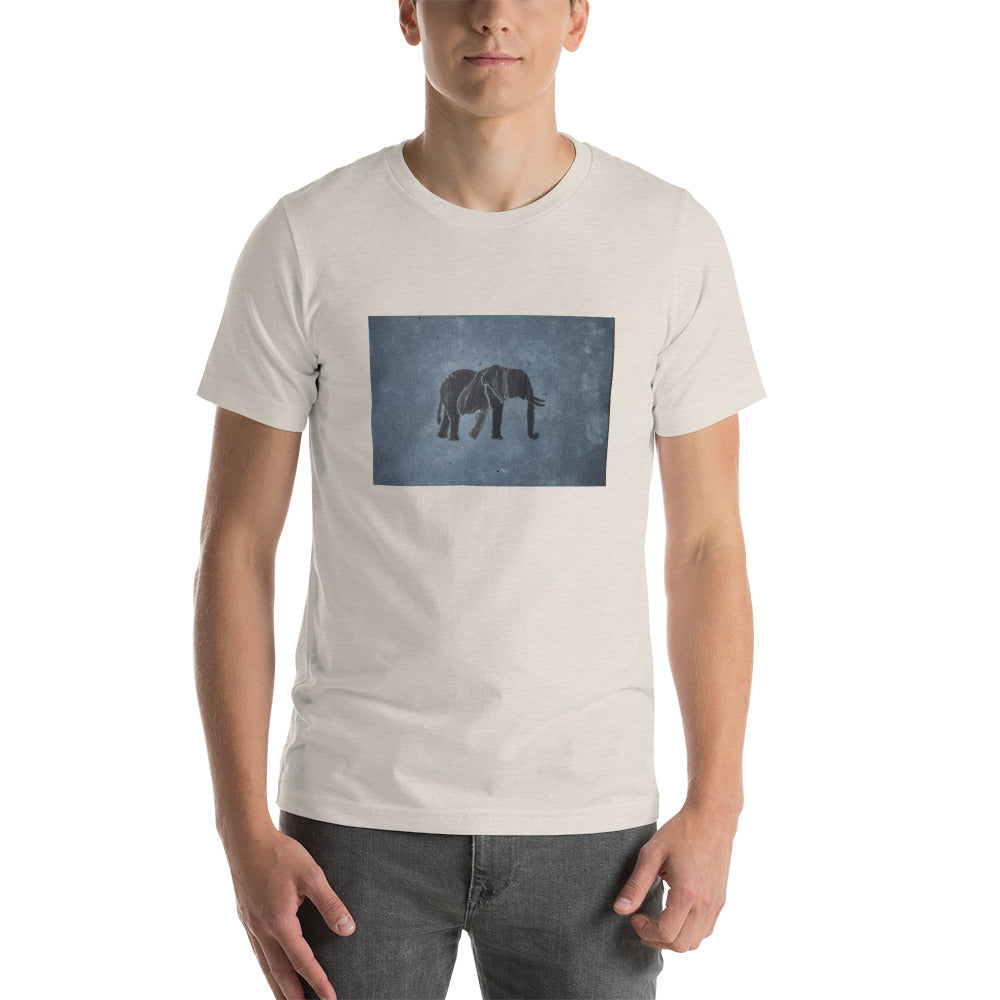 Dark Blue Elephant Short-Sleeve Unisex T-Shirt