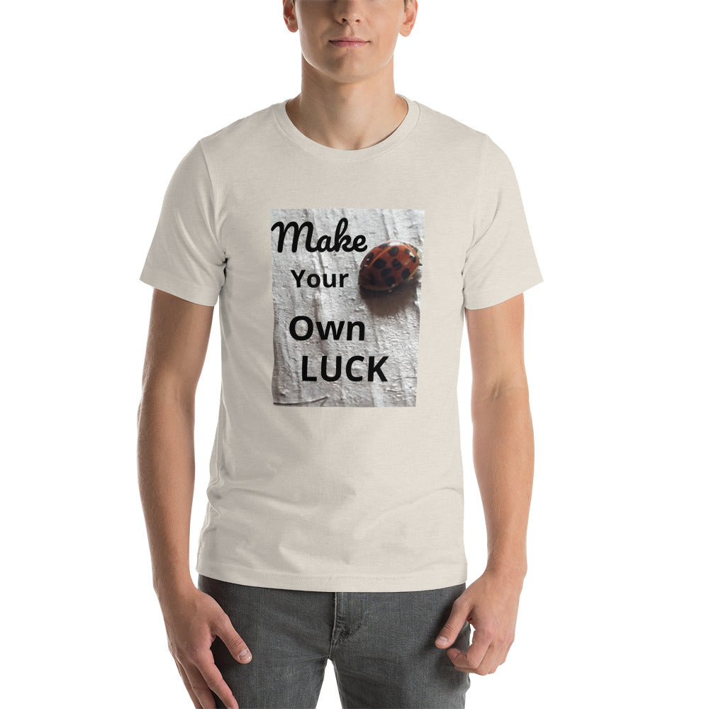 Ladybug "Make Your Own Luck" Short-Sleeve Unisex T-Shirt