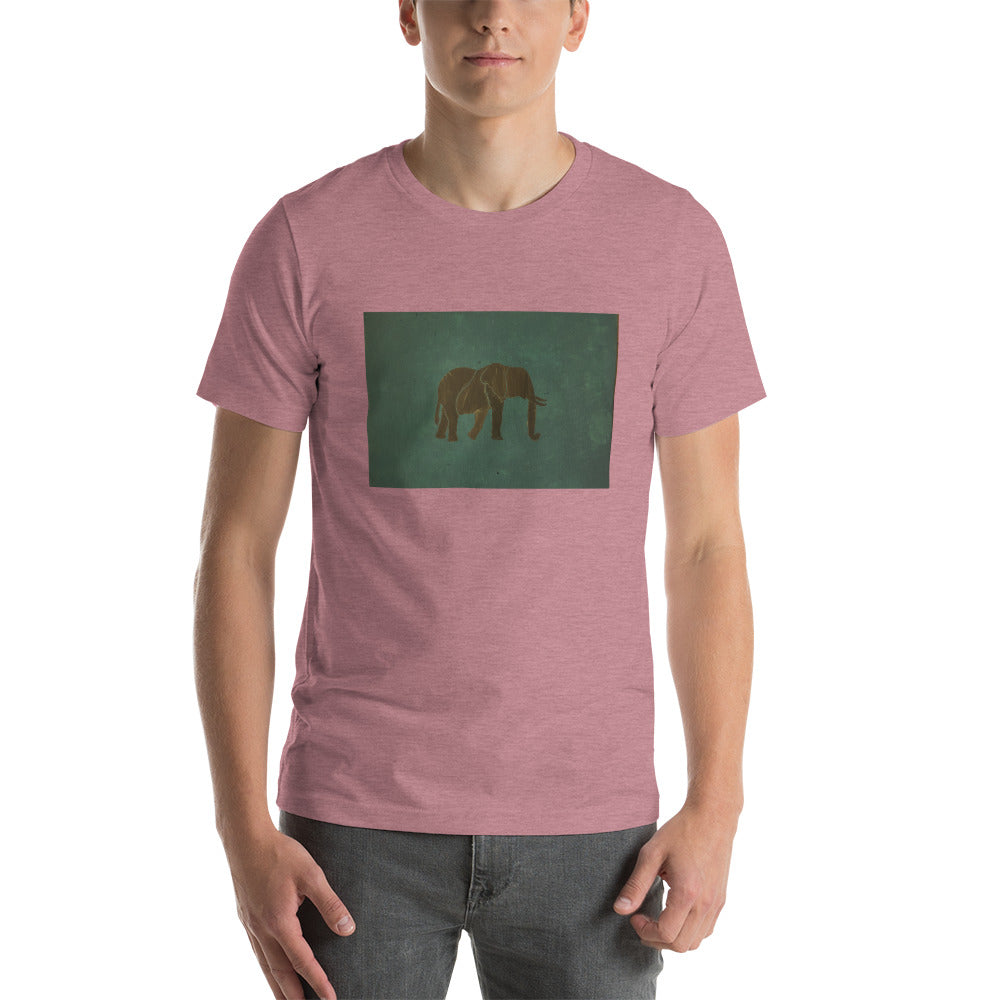 Dark Green Elephant Short-Sleeve Unisex T-Shirt