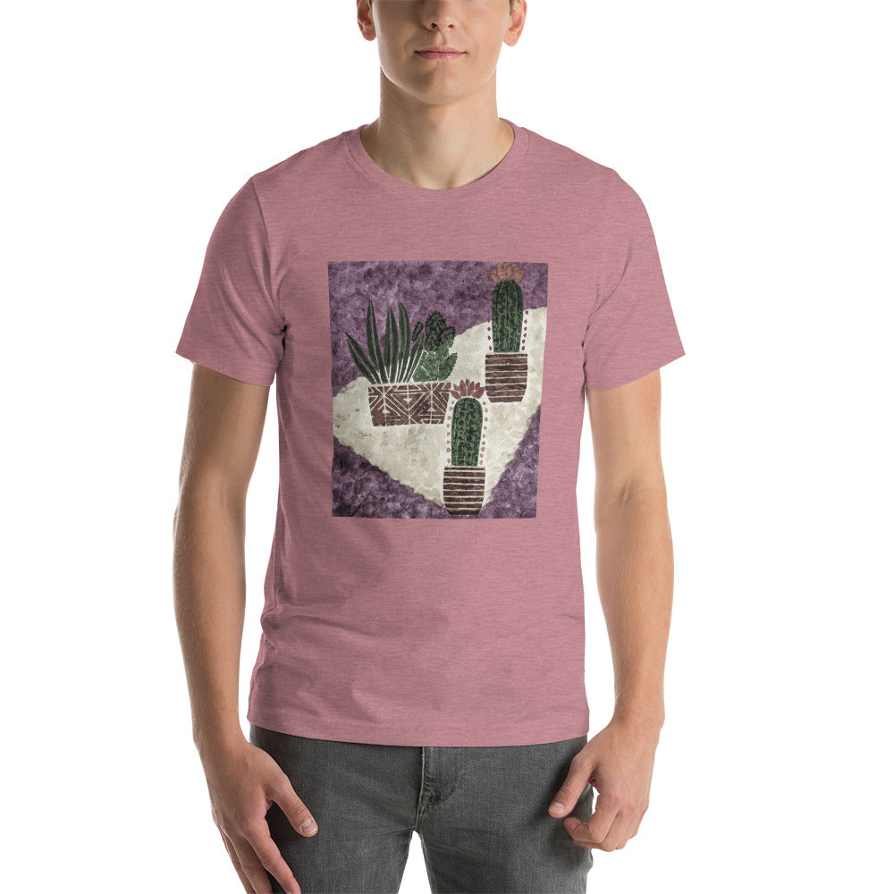 Cacti purple Short-Sleeve Unisex T-Shirt