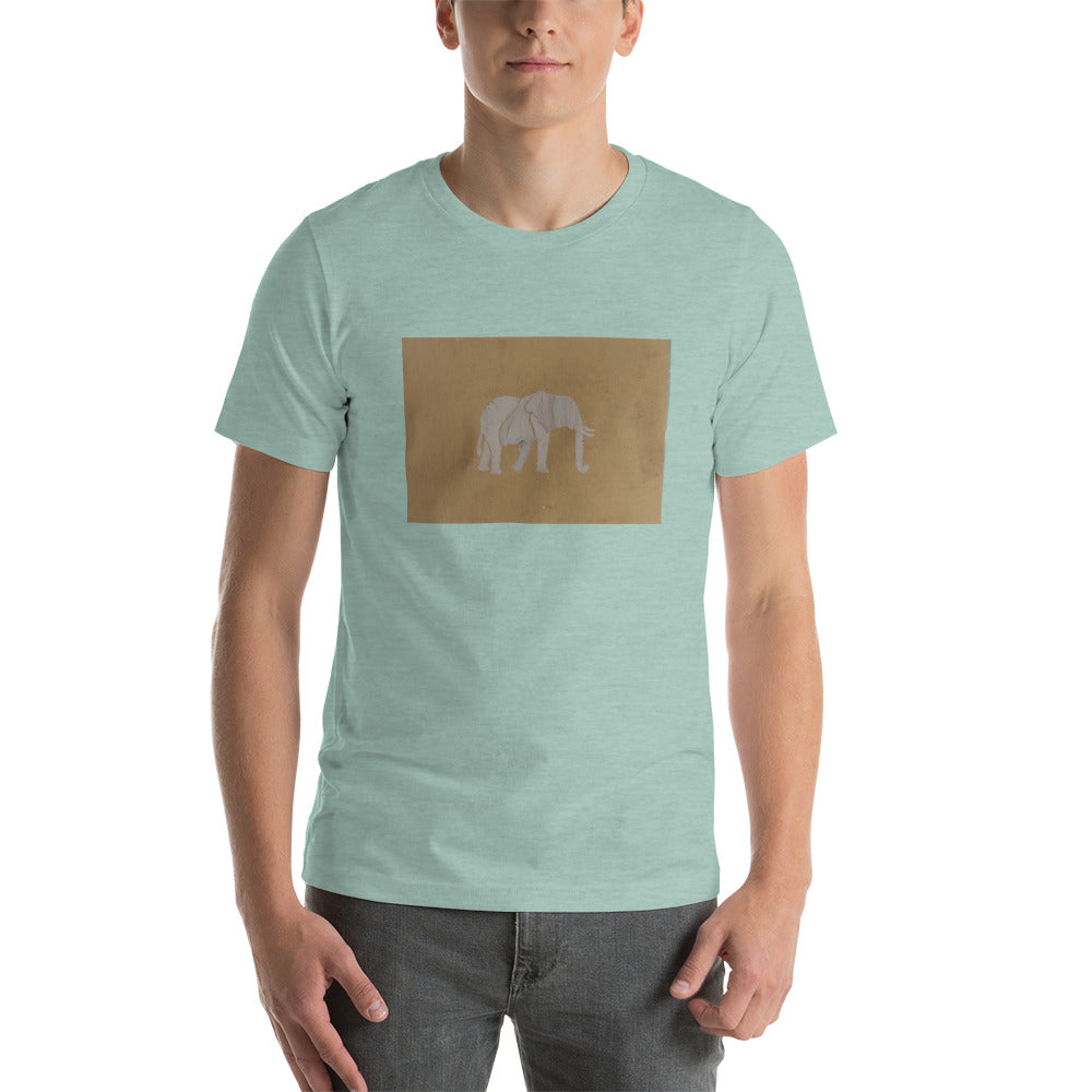 Brown Elephant Short-Sleeve Unisex T-Shirt