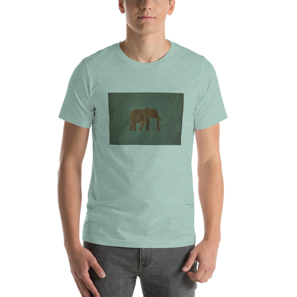 Dark Green Elephant Short-Sleeve Unisex T-Shirt