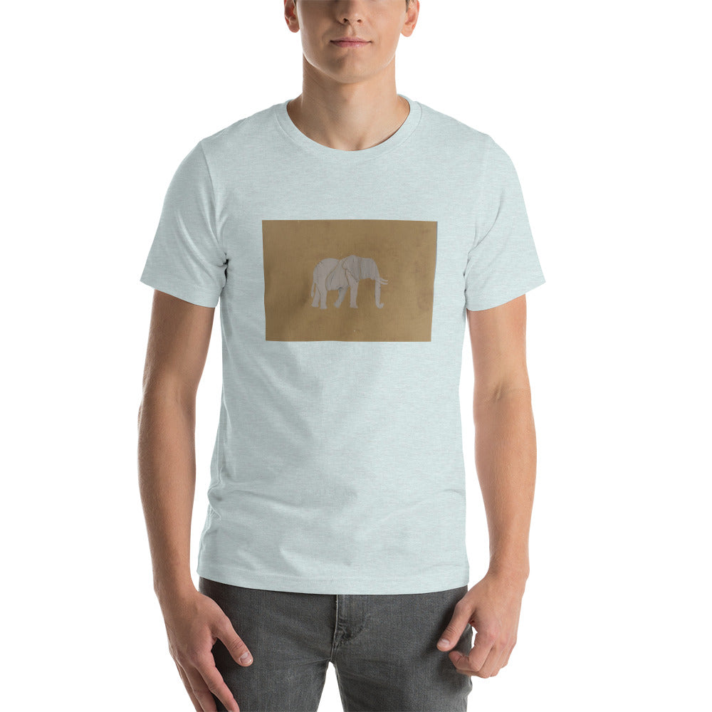 Brown Elephant Short-Sleeve Unisex T-Shirt