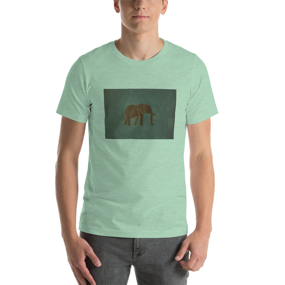 Dark Green Elephant Short-Sleeve Unisex T-Shirt