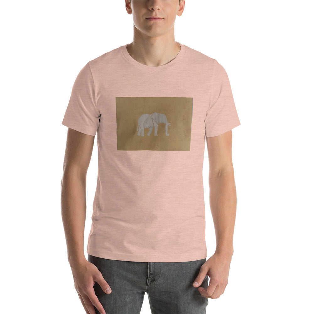 Brown Elephant Short-Sleeve Unisex T-Shirt